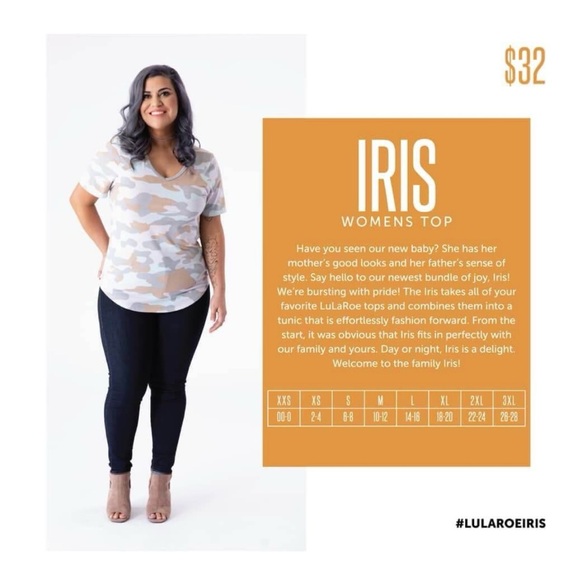 Xl Lularoe Iris Top - Picture 5 of 5